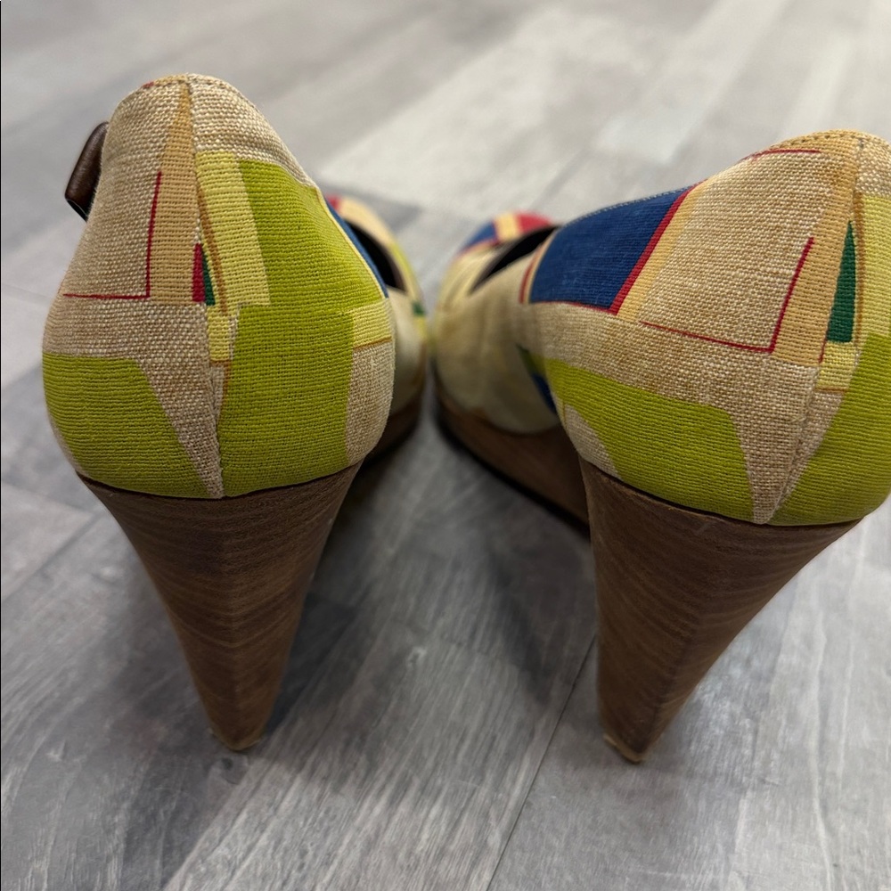 Multicolor Patchwork Heels - image 3